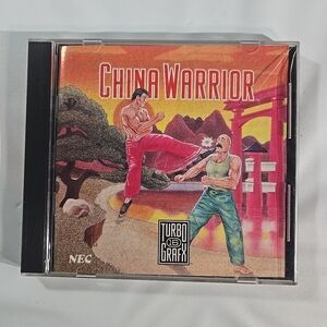 China Warrior Vintage Turbo Grafx 16 - Red and Yellow Cover Art